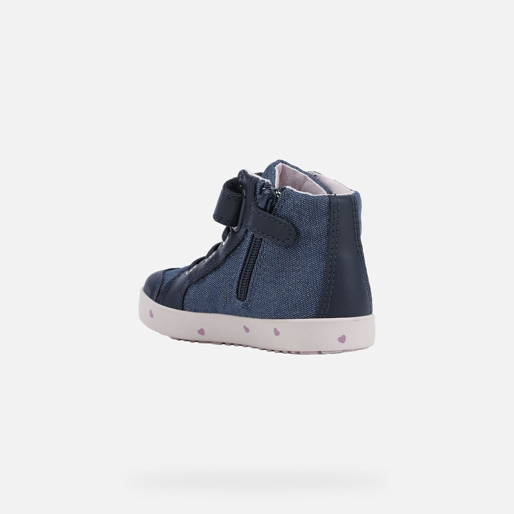 Geox Sneakers Navy/Pink Kilwi Girl - Geox Baby Shoes - WCAMRK029